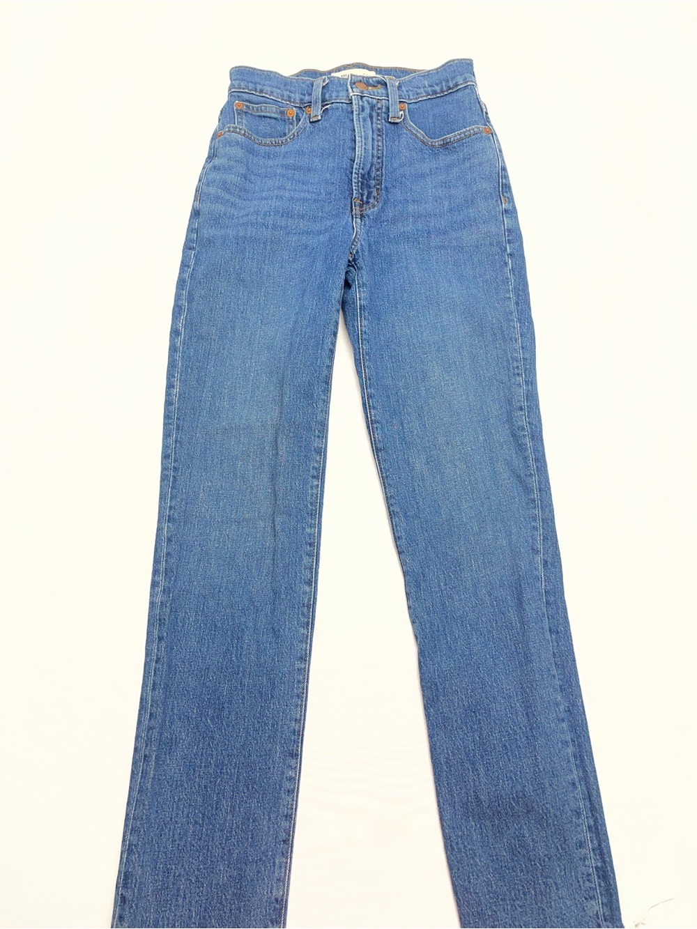 Madewell The Perfect Vintage Jean Women’s 24 High Rise Straight Leg Raw Hem
